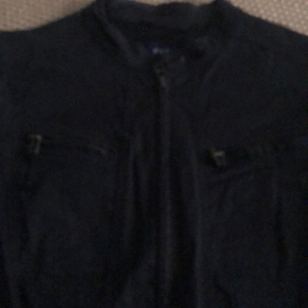 Gap Lightweight Black Motorcycle Style Jacket - image 2